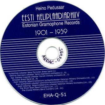 Eesti heliplaadiarhiiv 1901-1939. 51