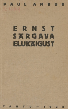 Ernst Särgava elukäigust