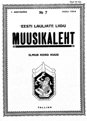 Muusikaleht ; 7 1924-07