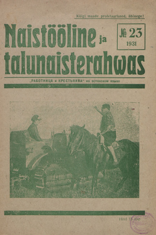 Naistööline ja talunaisterahvas ; 23 1931