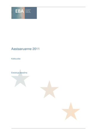 EBA 2011. aasta aruande kokkuvõte