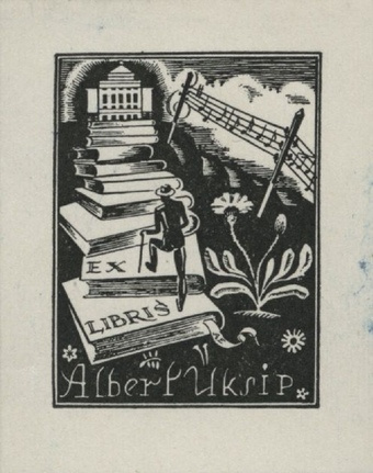Ex libris Albert Üksip 