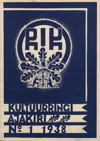 RIK : kultuurringi ajakiri ; 1 1938-03