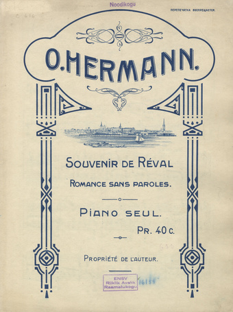 Souvenir de Réval : romance sans paroles : piano seul 