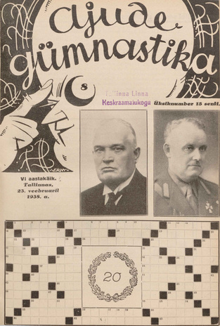 Ajude Gümnastika : ristsõnamõistatuste ajakiri ; 8 1938-02-23
