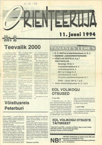Orienteeruja ; 2 1994