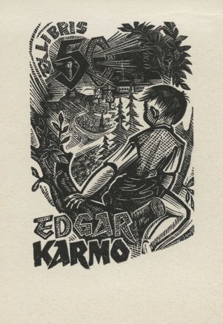 Edgar Karmo ex libris 