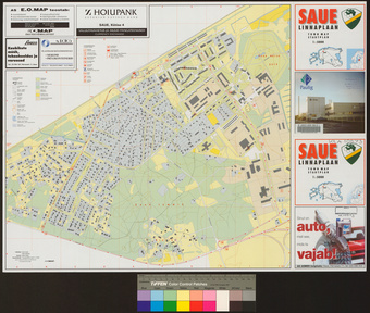 Saue : linnaplaan = town map = Stadtplan 