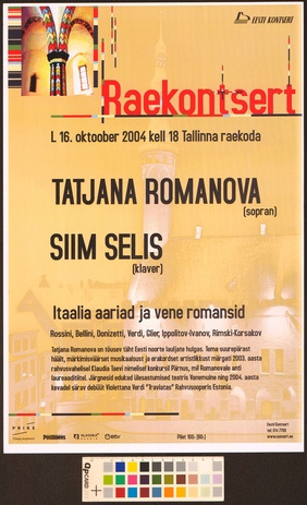 Tatjana Romanova, Siim Selis : itaalia aariad ja vene romansid 