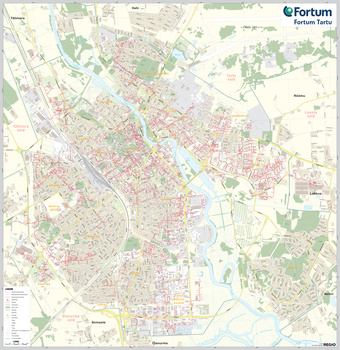 Fortum Tartu : [soojustrasside kaart] 