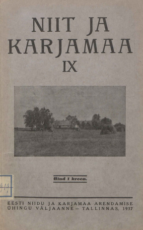Niit ja karjamaa ; 9 1937