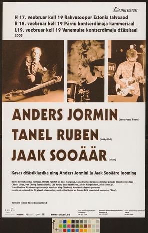 Anders Jormin, Tanel Ruben, Jaak Sooäär