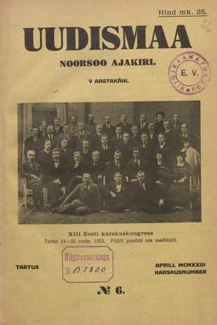 Uudismaa ; 6 1923-04
