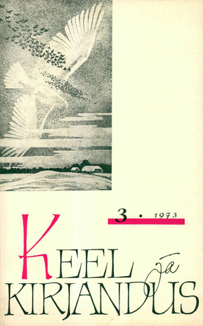 Keel ja Kirjandus ; 3 1973-03