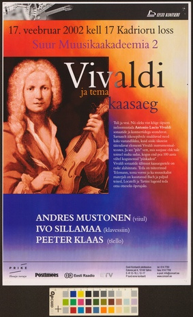 Vivaldi ja tema kaasaeg : Andres Mustonen, Ivo Sillamaa, Peeter Klaas 