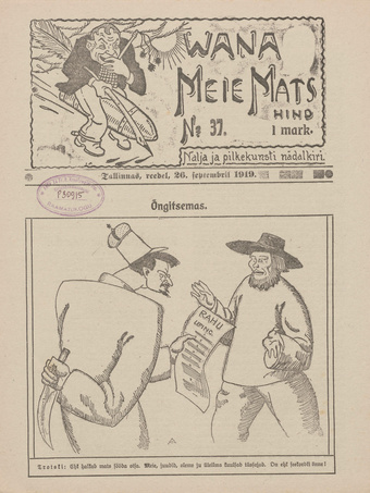 Vana Meie Mats : nalja- ja pilkekunsti nädalkiri ; 37 1919-09-26