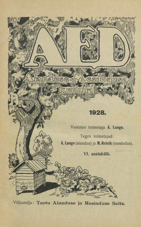 Aed : aianduse ajakiri ; sisukord 1928