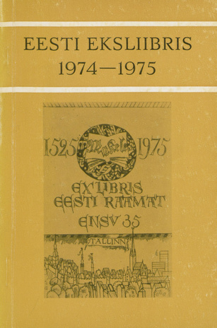 Eesti eksliibris 1974-1975 : näituse kataloog 