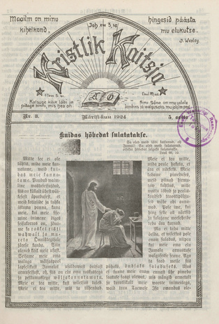Kristlik Kaitsja : Eesti metodistide häälekandja ; 3 1924-03