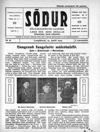 Sõdur ; 18 1919