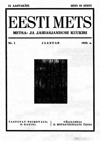 Eesti Mets ; 1 1929