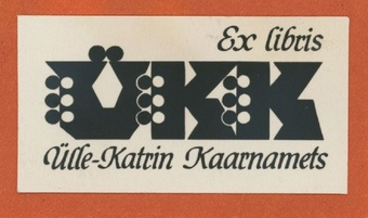 Ex libris Ülle-Katrin Kaarnamets 