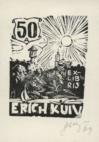 Ex-libris Erich Kuiv 50 