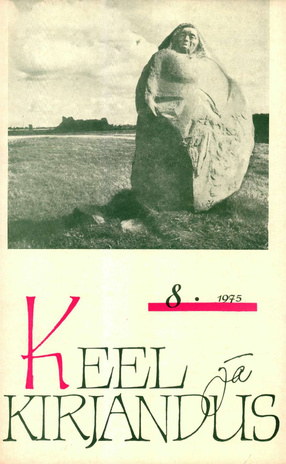 Keel ja Kirjandus ; 8 1975-08
