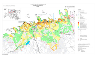 Harjumaa pinnase radooniriski kaart = Radon risk map of Harjumaa 