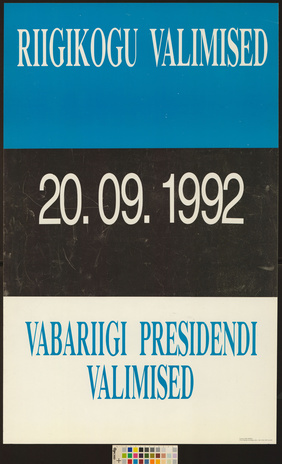 Riigikogu valimised, vabariigi presidendi valimised 20.09.1992