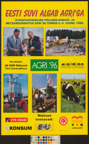 Agri '96 : VI rahvusvaheline põllumajandus- ja metsandusnäitus