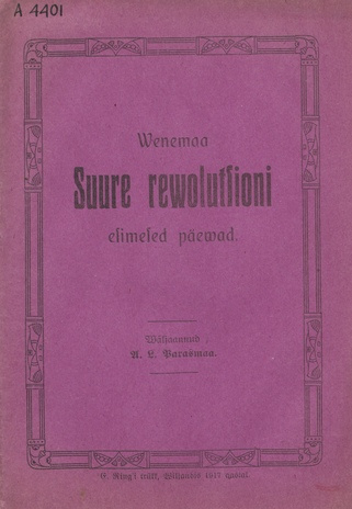 Wenemaa Suure rewolutsioni esimesed päewad