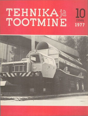Tehnika ja Tootmine ; 10 1977-10