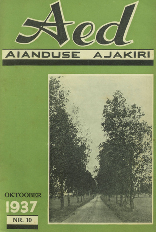 Aed : aianduse ajakiri ; 10 1937-10