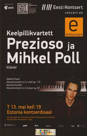 Keelpillikvartett Prezioso ja Mihkel Poll