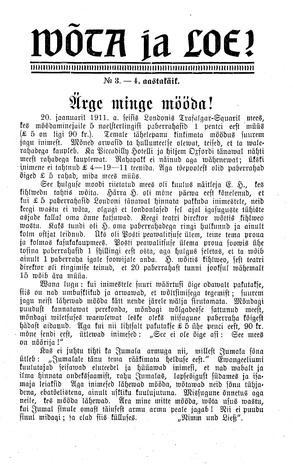 Wõta ja loe ; 3 1935