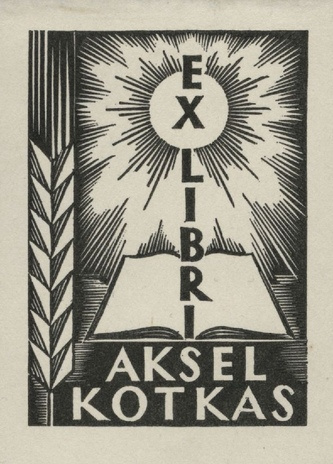 Ex libris Aksel Kotkas 