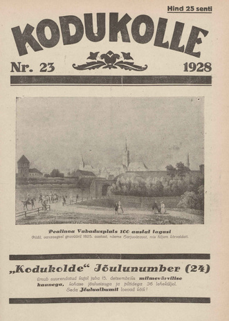 Kodukolle : perekonna ajakiri ; 23 1928-12-01