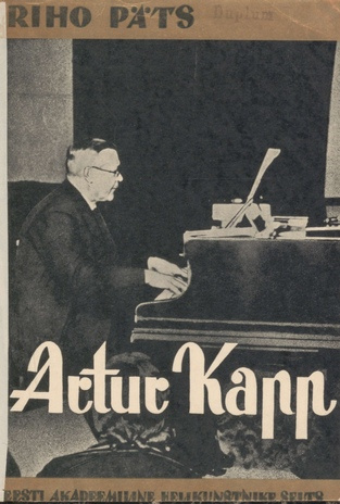 Artur Kapp ja tema muusikaline looming : biograafiline essee