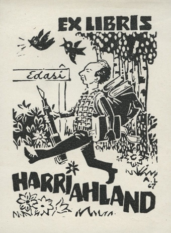 Ex libris Harri Ahland 