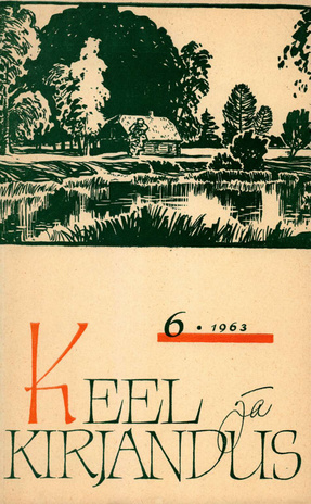Keel ja Kirjandus ; 6 1963-06
