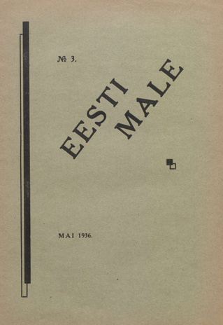 Eesti Male : Eesti Maleliidu häälekandja ; 3 1936-05