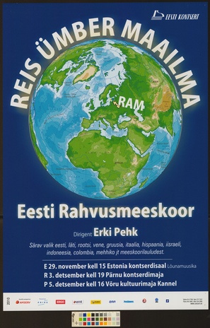 Reis ümber maailma : Eesti Rahvusmeeskoor
