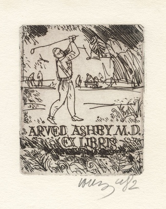 Arved Ashby M.D. ex libris 