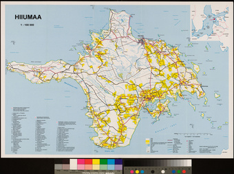 Hiiumaa keskkonnaatlas. 1, Looduse ülevaatekaart = Environmental atlas of Hiiuma island : general map of the natural environment 