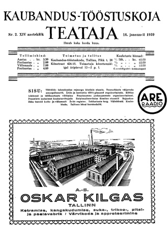 Kaubandus-tööstuskoja Teataja ; 2 1939-01-16