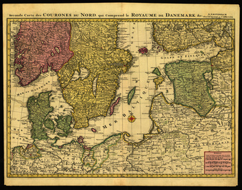 Second Carte des Courones du Nord qui comprend le Royaume de Danemark &c