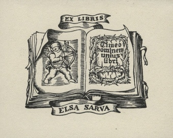 Ex libris Elsa Sarva 