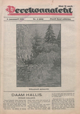 Perekonnaleht : mitmesuguse sisuga ajaviiteajakiri ; 2 (213) 1935-01-09