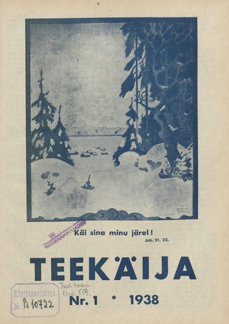 Teekäija : Eesti Baptisti Koguduse Ühenduse häälekandja ; 1 1938-01-03
